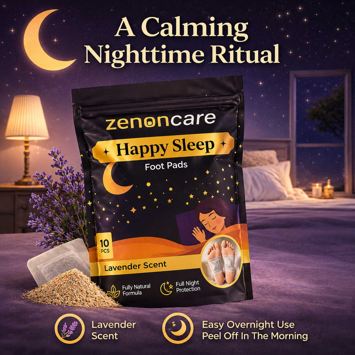 ZenonCare Happy Sleep Foot Pads